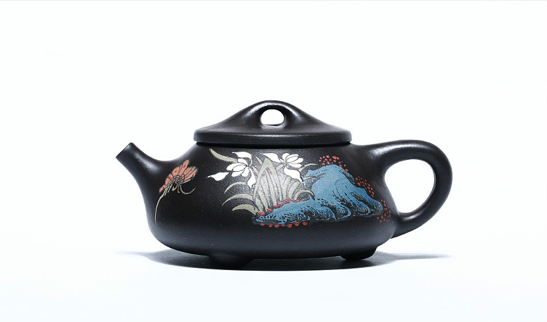 石瓢手工紫砂壺，精致典雅紫砂壺